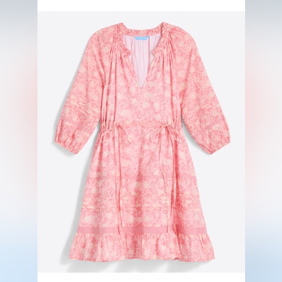 NWT Draper James Kellie Babydoll Dress in Pink Paisley - Picture 3 of 4